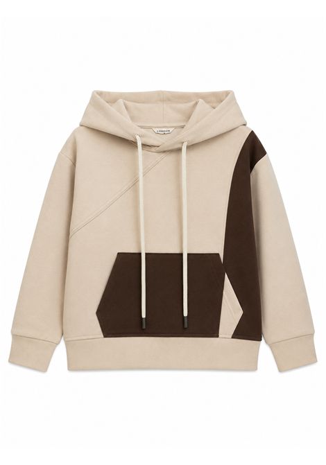 Felpa con cappuccio YES LONDON | JR5134/FBEIGE